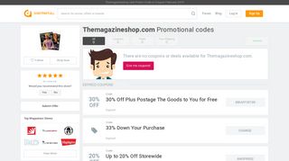 Themagazineshop.com Coupons Jan. 2019: Coupon & Promo Codes