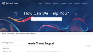Avada Theme Support - ThemeFusion