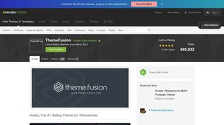 ThemeFusion's profile on ThemeForest