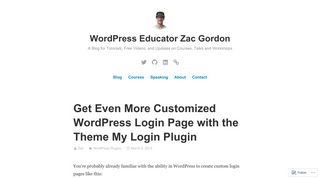Get Even More Customized WordPress Login Page with the Theme ...