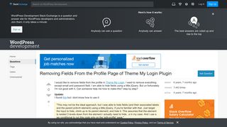 customization - Removing Fields From the Profile Page of Theme My ...