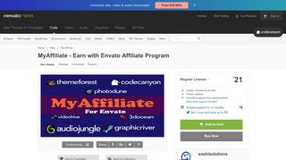 MyAffiliate - Earn with Envato Affiliate Program by sashisolutions
