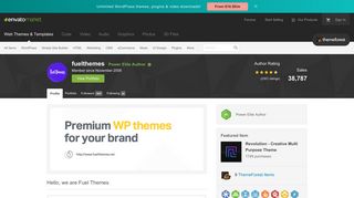 fuelthemes's profile on ThemeForest