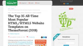 Top 35 All-Time Most Popular HTML/5 Website Templates on ...