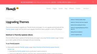 Upgrading Themes • Themify
