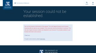 Close - Secure THEMIS login - University of Melbourne