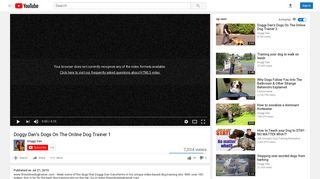 Doggy Dan's Dogs On The Online Dog Trainer 1 - YouTube