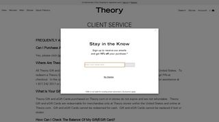 Theory Official Site | Customer Service