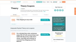 Theory Coupons - Save w/ Feb. 2019 Promo and Coupon Codes