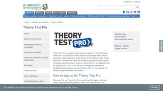 Theory Test Pro | Denbighshire County Council
