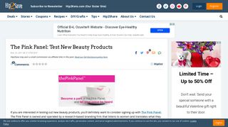 The Pink Panel: Test New Beauty Products - Hip2Save