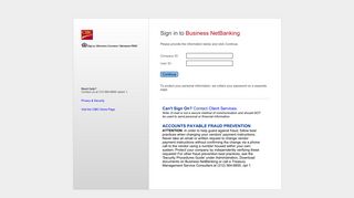 Sign in to Business NetBanking