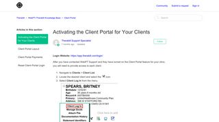 Activating the Client Portal for Your Clients – Therabill