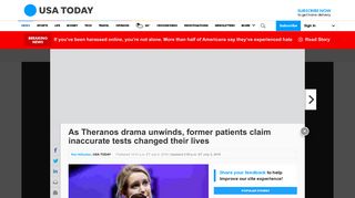 Theranos patients who claim harm seek relief in class-action lawsuit