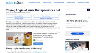Therap Login at www.therapservices.net | Guide to Login
