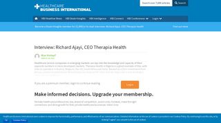Interview: Richard Ajayi, CEO Therapia Health | Healthcare ...