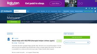 Need Help with HELPER (therapist helper strikes again) - TechRepublic