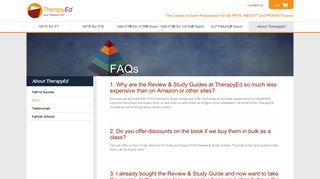 FAQs - TherapyEd