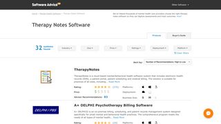 Best Therapy Notes Software - 2019 Reviews, Pricing & Demos