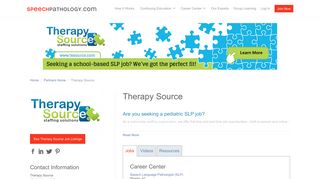 Therapy Source - SpeechPathology.com