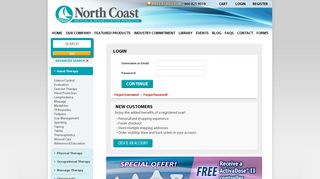 Log In For Professional Pricing - Login | North Coast Medical