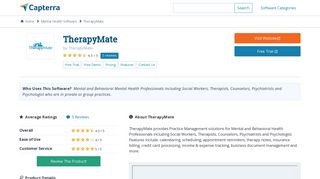 TherapyMate Reviews and Pricing - 2019 - Capterra