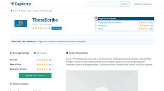 TheraScribe Reviews and Pricing - 2019 - Capterra