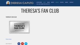 Theresa's Fan Club - An Evening with Theresa - Theresa Caputo