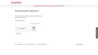 Having trouble signing in - Thermo Fisher Scientific
