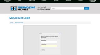 MyAccount Login Thermo King Midwest - Indianapolis Indianapolis, IN ...