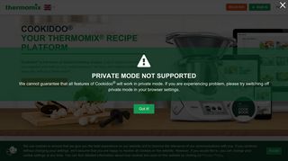 Welcome to the Cookidoo, the official Thermomix Recipe Platform!