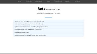iRota - Staff Scheduling and Management System