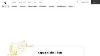 Kappa Alpha Theta: Home