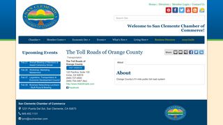 The Toll Roads of Orange County | Transportation - San Clemente ...