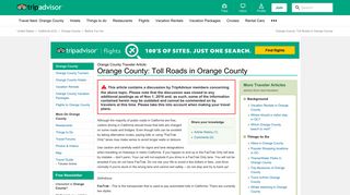 Orange County: Toll Roads in Orange County - TripAdvisor