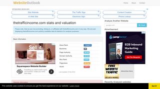 Thetrafficincome : Website stats and valuation