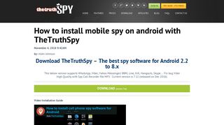 How to install mobile spy on android with TheTruthSpy