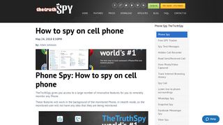 How to spy on cell phone - Best Phone Spy App - TheTruthSpy