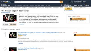 The Twilight Saga (4 Book Series) - Amazon.com