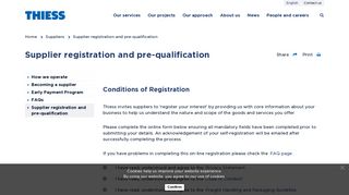 Supplier registration and pre-qualification | Registration | Thiess ...