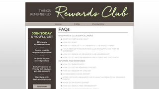 FAQs - MY TR Rewards