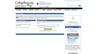 Login – CollegeBuys.org - Powered by ThinkEDU Online Store