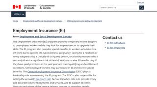 Employment Insurance (EI) - Canada.ca