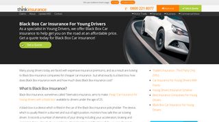 Black Box Insurance For Young Drivers | Think Insurance