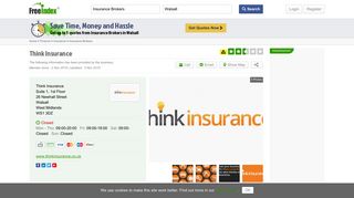 Think Insurance, Walsall | 2 reviews | Insurance Broker - FreeIndex