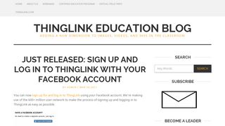 Just released: Sign up and log in to ThingLink with your Facebook ...
