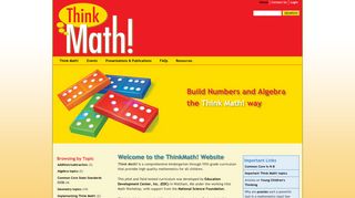 Welcome to the ThinkMath! Website | Think Math!