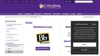 Online | Account Login | Concordia University Texas