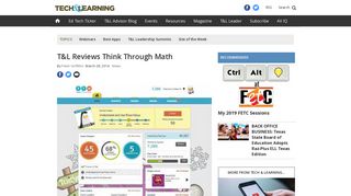 T&L Reviews Think Through Math | Tech & Learning