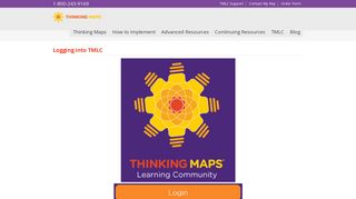 Logging into TMLC - Thinking Maps